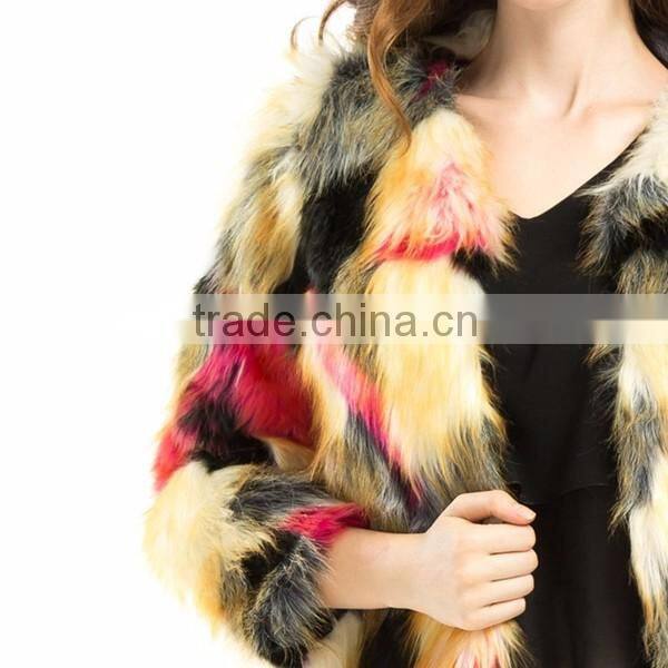 Mink fur coat women made in China faux fur coat