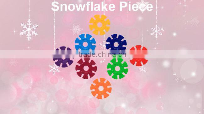 400 pcs kids education plastic diy snowflake toy bricks construction blocks toy