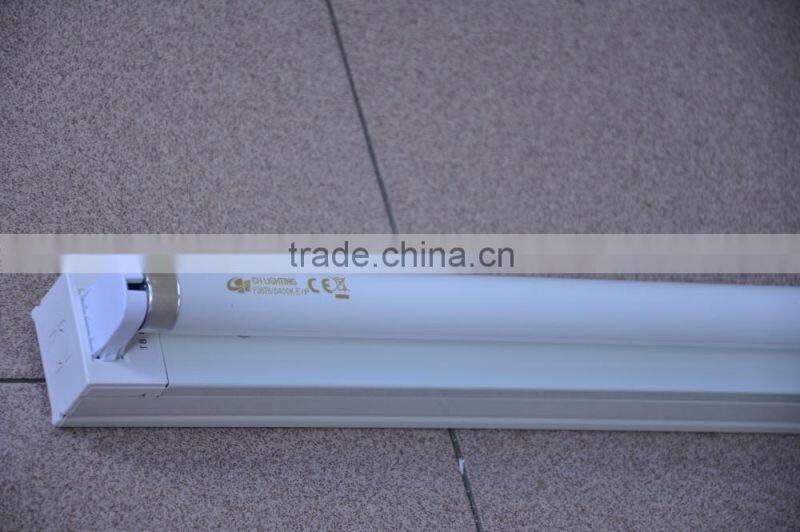 Universal T5 T8 18W 36W Single Double Tube Aluminium Steel Fluorescent Linear Batten Strip Straight Bracket Lamp Light