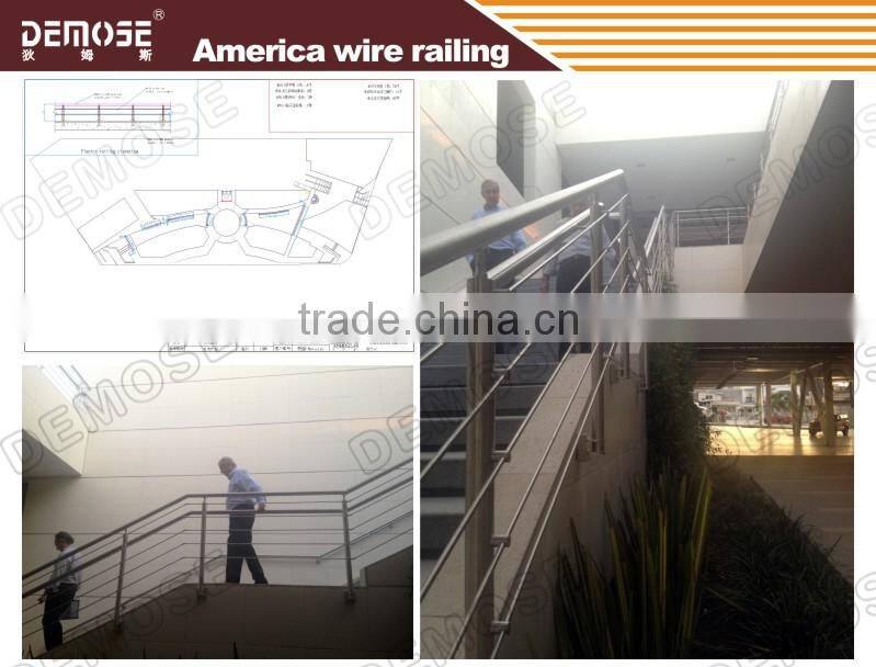 Powder Coated Stainless Steel Balustrade Terrace Rail