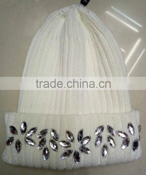 Fashion jacquard knit hat