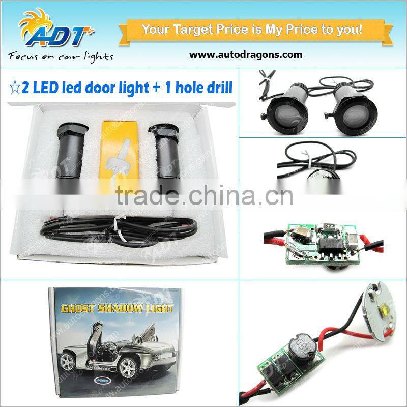 2015 hot products Factory directly LED logo door shadow projector light all all famous cars