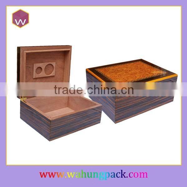 Cuban Solid Wood Humidor Cigar boxes With Empty Interior Design