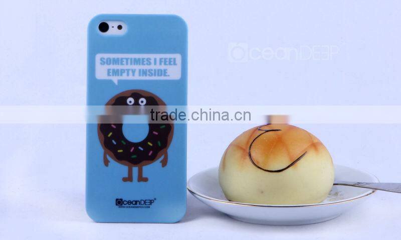 Funny birds pc hard rubberized case for iphone5 water transfer case China cell phone accessories