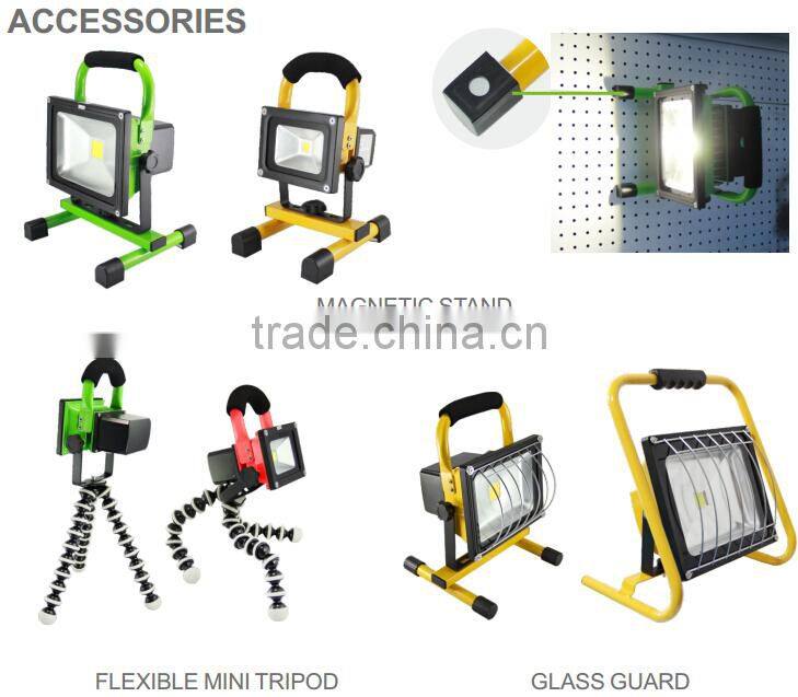 30W Flood Light IP65 Outdoor Dimmable Epistar LED Work Lamp 15V DC Rechargeable Flood Lights