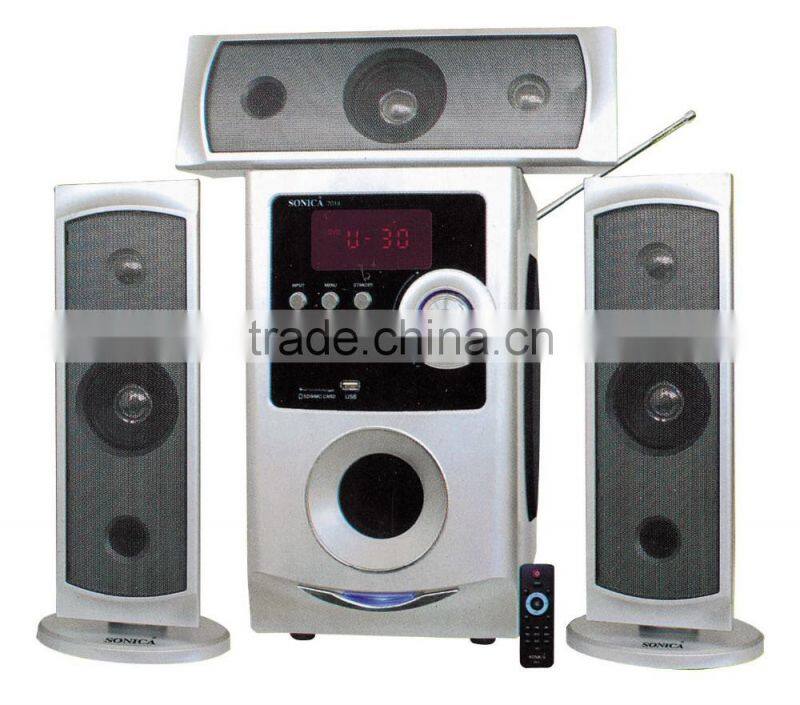 Hot sales!!! 3.1 ch multimedia speaker with FM /USB/SD/Remote control/ LED display
