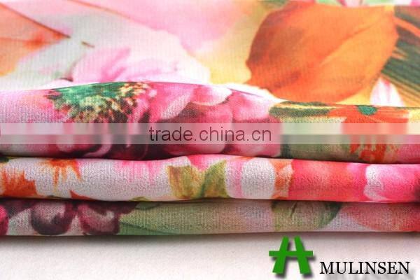 New Style Soft Dubai Desgin Polyester chiffon Digital Printing On Fabric