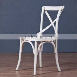 Wood Rental Wedding Cross back bar chair