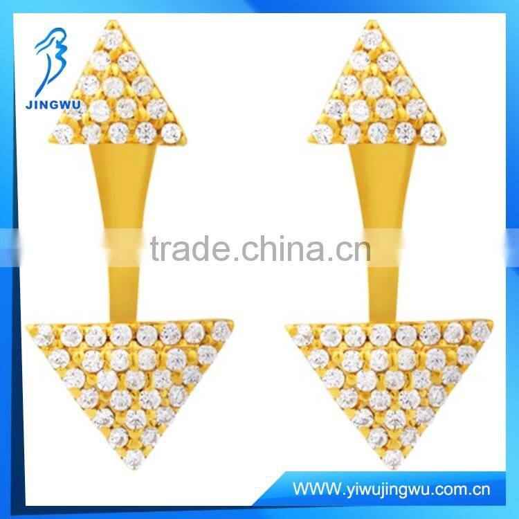 Sterling Silver Front and Back Fashion Earrings 2016