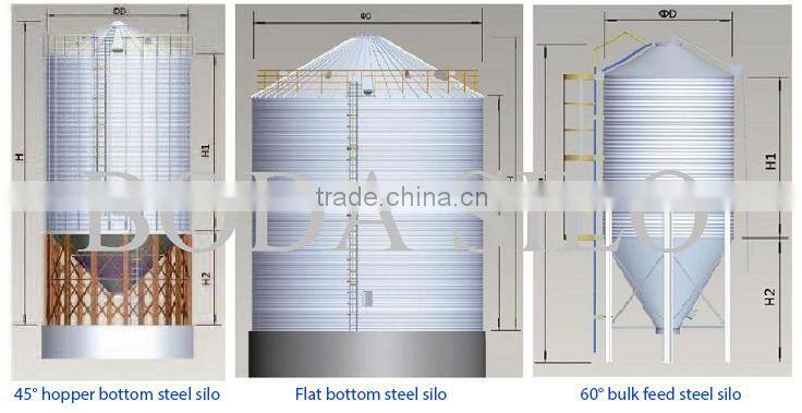 small hopper bottom steel silos used