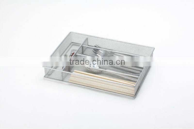 high quality metal mesh home kitchen cutlery holder