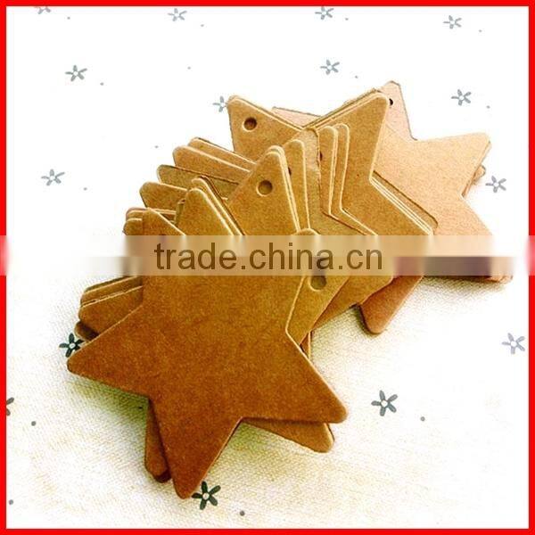 Customized Printed Kraft Paper Hangtag For Garment With Rope