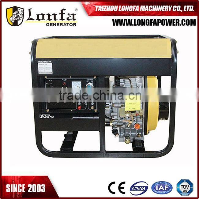 100% Copper Wire Small Diesel Generator Open Type, 3kw 5kw Portable Diesel Generator, 178f Diesel Engine Generator