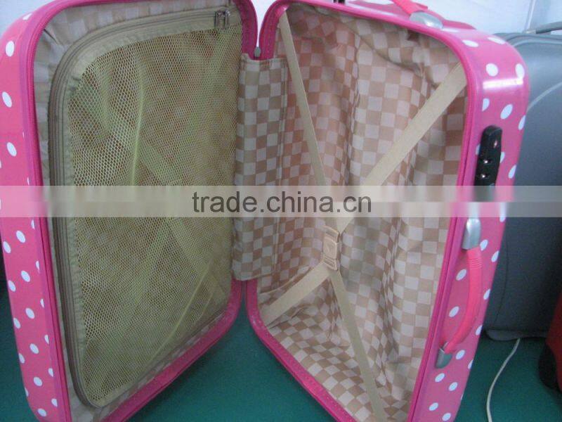Business Quality Vintage ABS+PC Bright colorful trolley luggage set