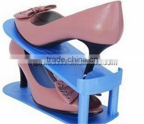 Convenient Adjustable Storage High-heeled Shoes Rack Plastic Shoe Rack