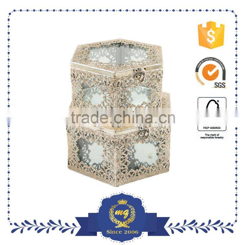 Small Polygon Metal Custom Made Gift Boxes