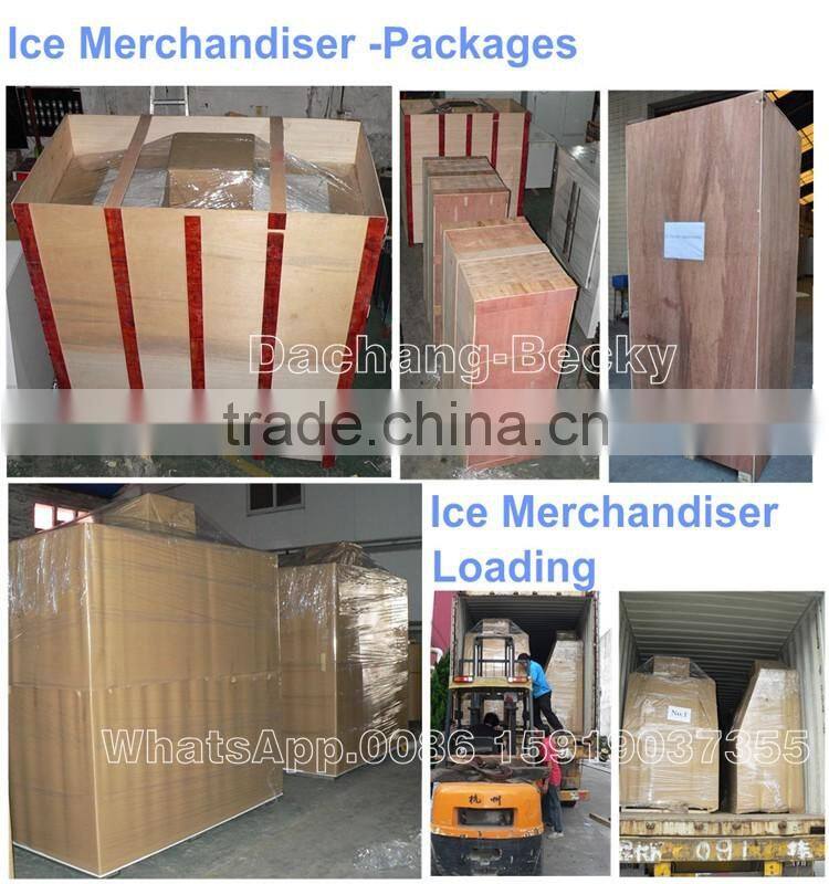 Refrigerated ice storage box with static refrigeration system