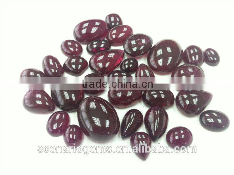 Natural Multi-Shape Cabs Loose Gemstone Rubellite Cabochon