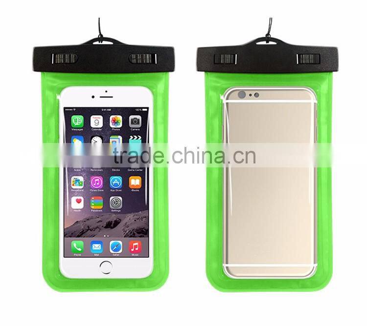 PVC Universal Mobile Phone Waterproof Bag Pouch Cover Case For iPhone 6 4.7 5.5 For Samsung Galaxy Note 4 3 2 S6 S6 Edge S5 S4