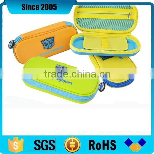 2016 dongguan cute eva pencil hard case with pvc puller