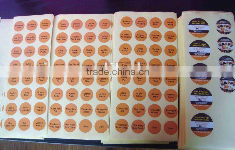 shanghai printing round sticker label