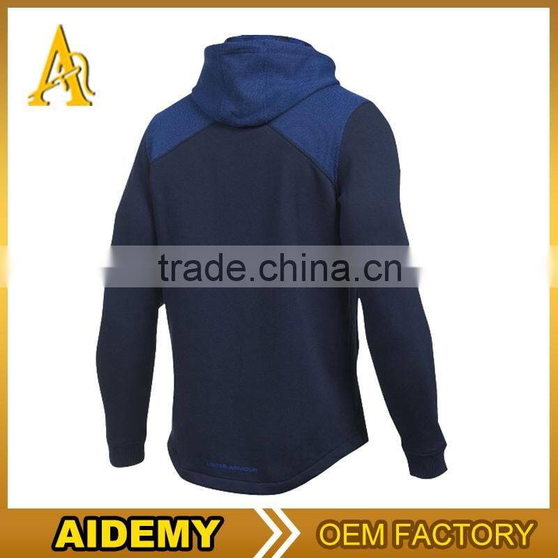 2016 New Men Custom Casual Blank Plain Sports Wear Gym Zip Hoodies wholesale