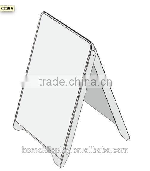 A shape cheap folding plastic 60*90cm poster stand