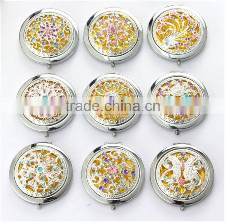 Round folding Russian metal Mirror