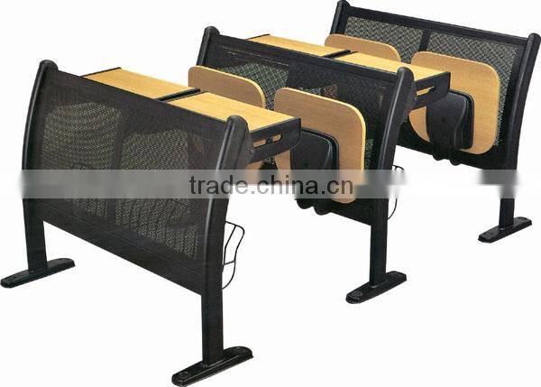 Steel Frame classroom chairs and desk educational furniture