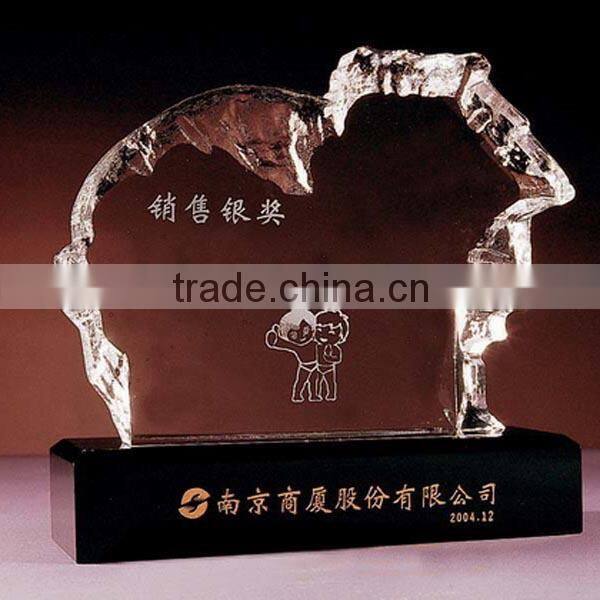 Transparent Crystal Iceberg for Crystal office Decoration