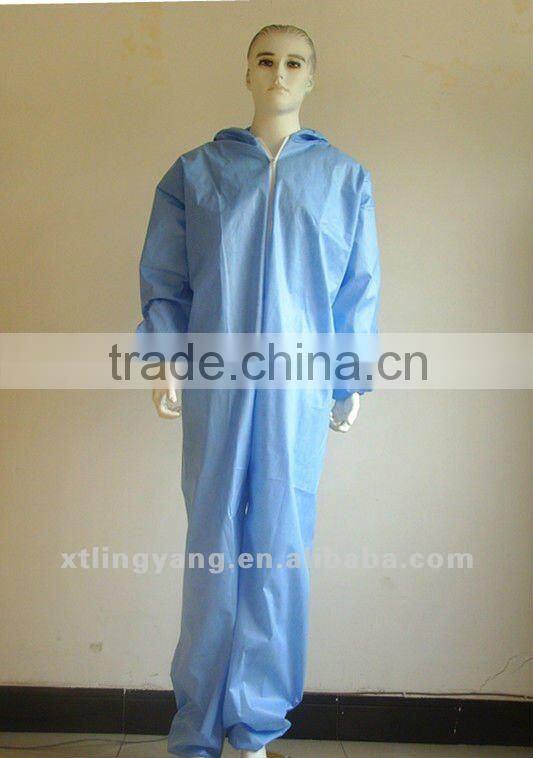 Non-woven disposable waterproof SMS protective clothing