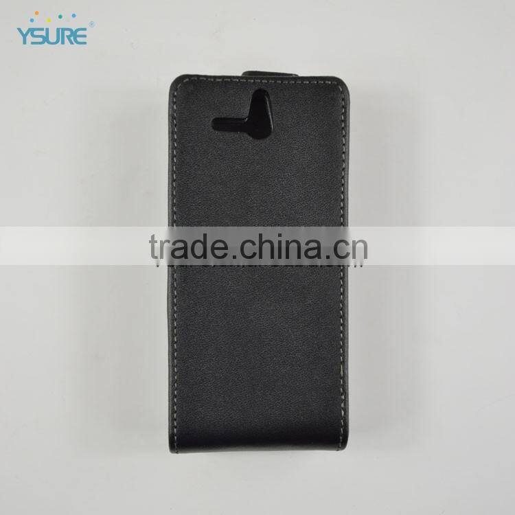 Simple PU leather flip case for Sony xperia l