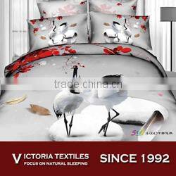 pure natural cotton reactive printed twill comforter sheets set/4pcs bedding sets 2015 NEW
