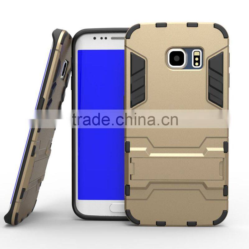 Multi-function hybrid combo stand slim armor case for samsung galaxy s6 edge G925F