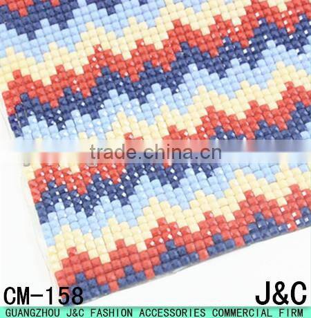 24 * 40mm color pattern Acrylic hot and drilling Mesh