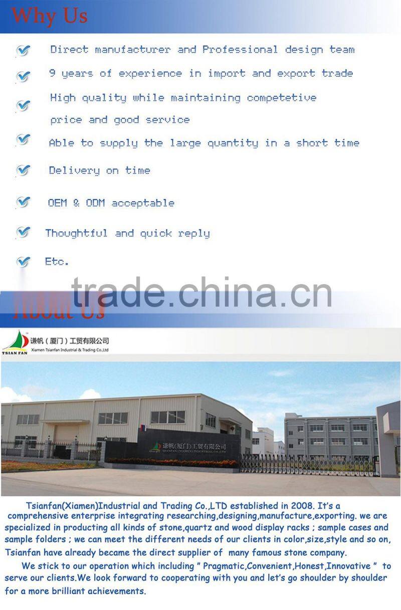 big slab display racks and ceramic tile wing type display stand