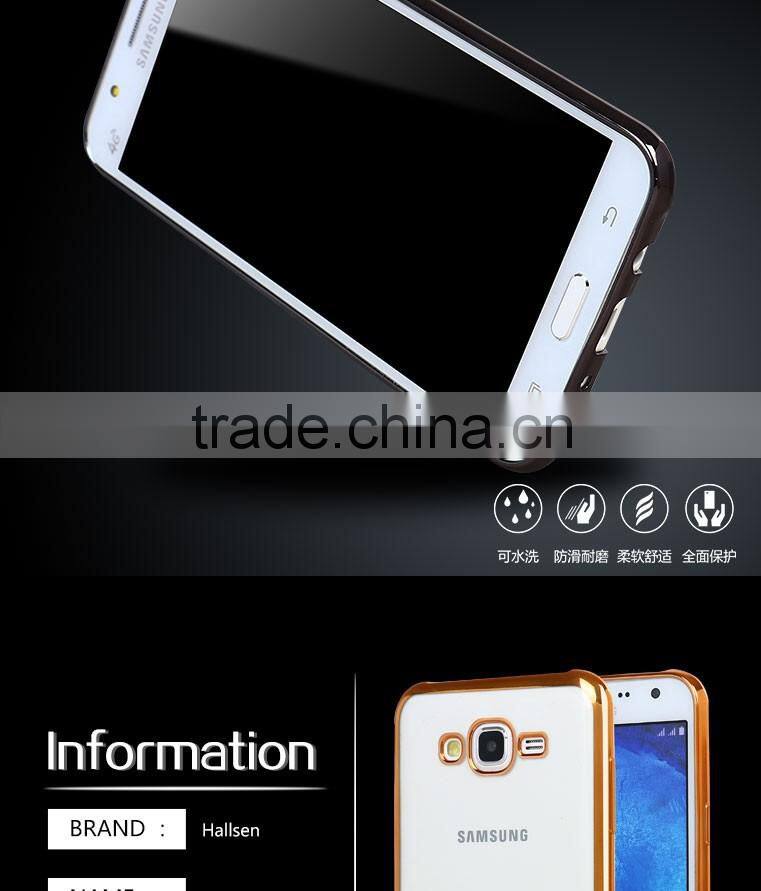 LZB New arrival Electroplating TPU Cover Case for Samsung galaxy j7