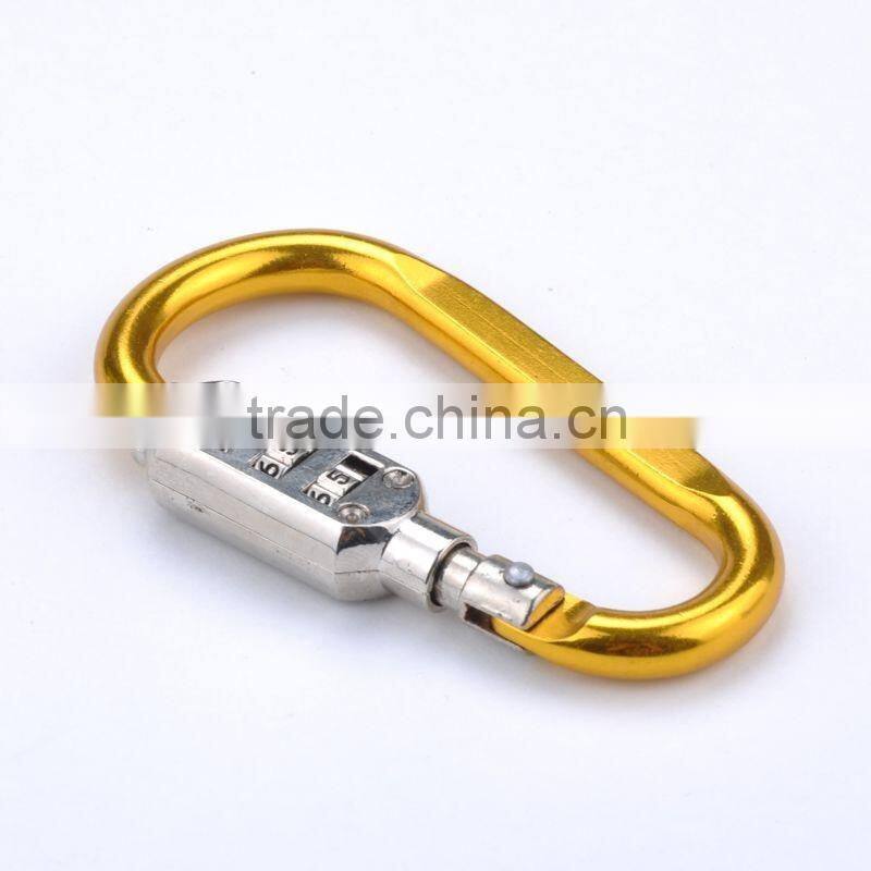 Aluminum alloy 7 d glyph shape climbing buckle/plus combination lock and lock buckle