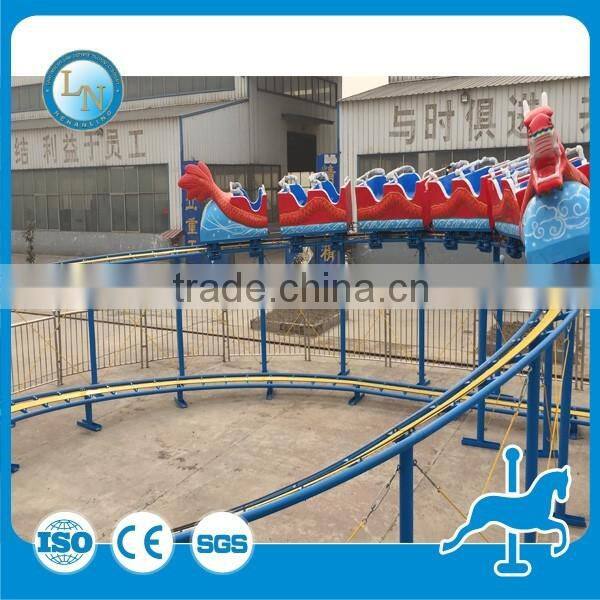Children / adult Amusement sliding dragon indoor mini roller coaster