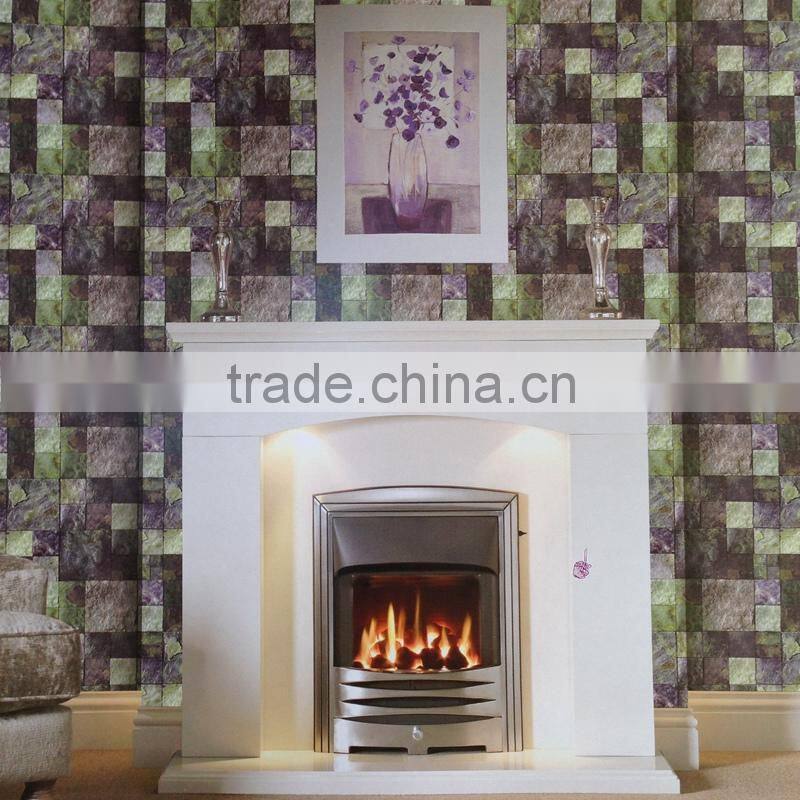 hot selling natural Brick stone textured 3d effect wallpaper with cheap price