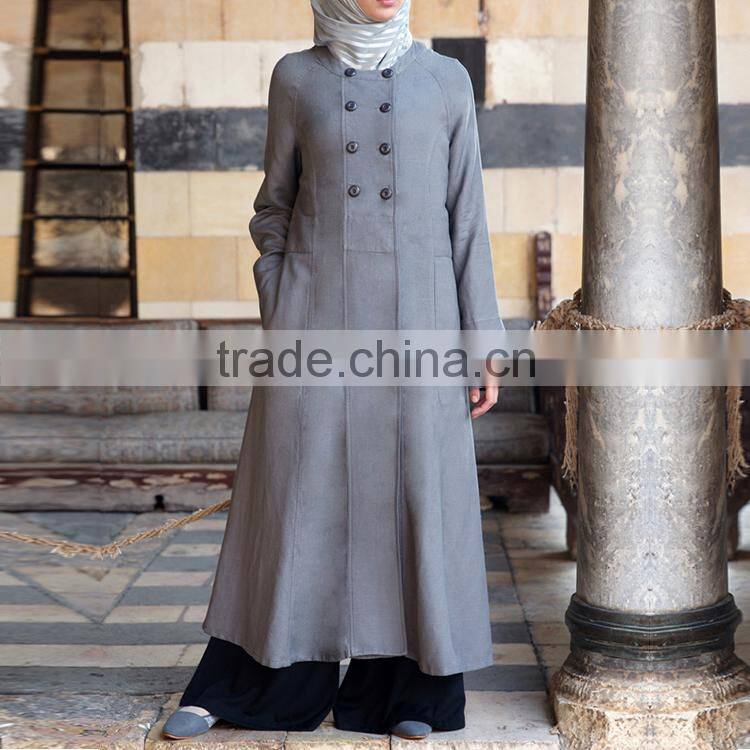 Flattering fit modern style classic chic style fashion elegant muslim long dress