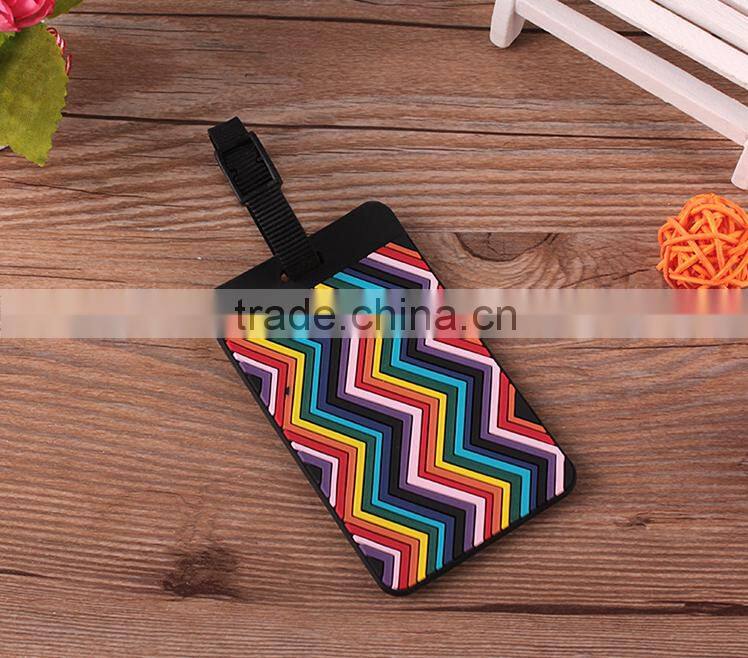 Custom Rubber Soft PVC Luggage Tag, Bag Tag, Leather Luggage Tag