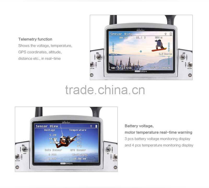 Walkera DEVO F12E Perfect FPV 12CH RC Transimitter with 5in LCD Screen Mode 2 Support 2.4GHz/5.8G 32CH Telemetry