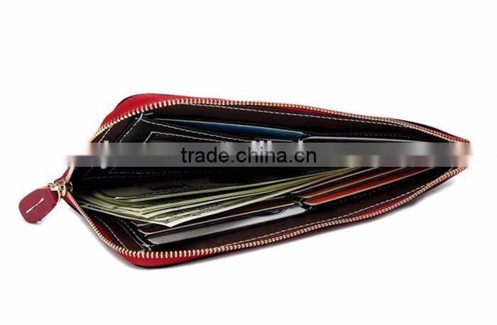 Fashionable Women Wallet 2015 Custom Leather Zipper Funny Wallet
