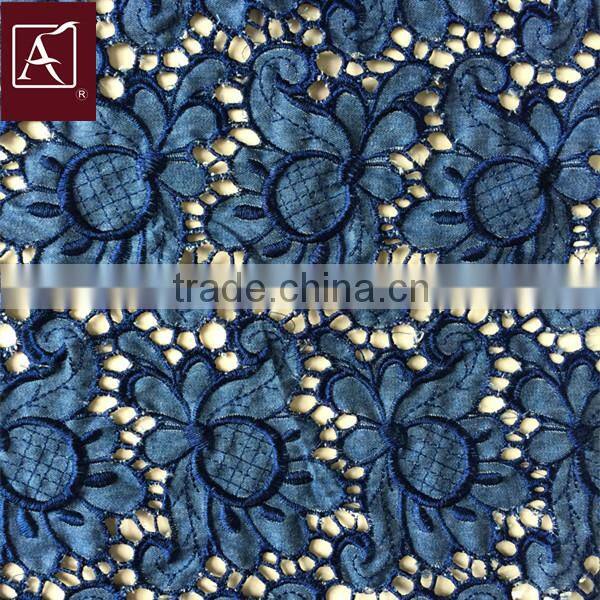 Eyelet Embroidery Denim Fabric