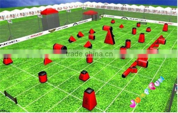 inflatable PVC bunkers air sealed paintball kits for bunker field