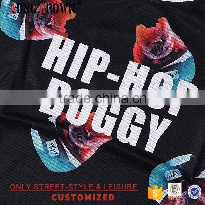 Round neck Custom Wholesale Printing Mens Tank Top