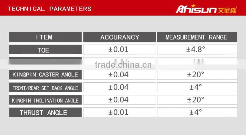 laser ccd wheel aligner/bluetooth wireless wheel alignmet