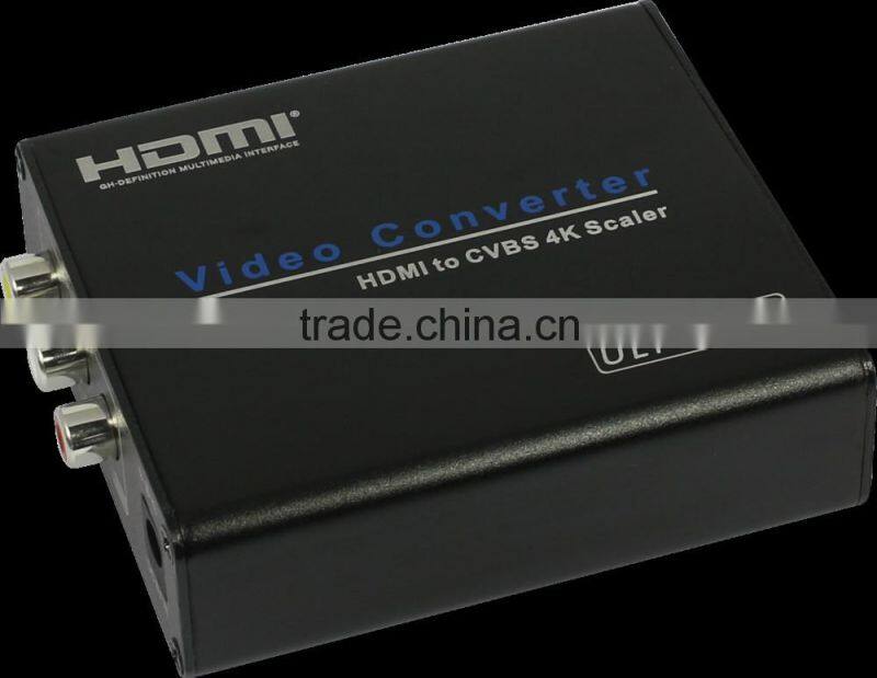 4 K hdmi to av converter , video converter supports scaler