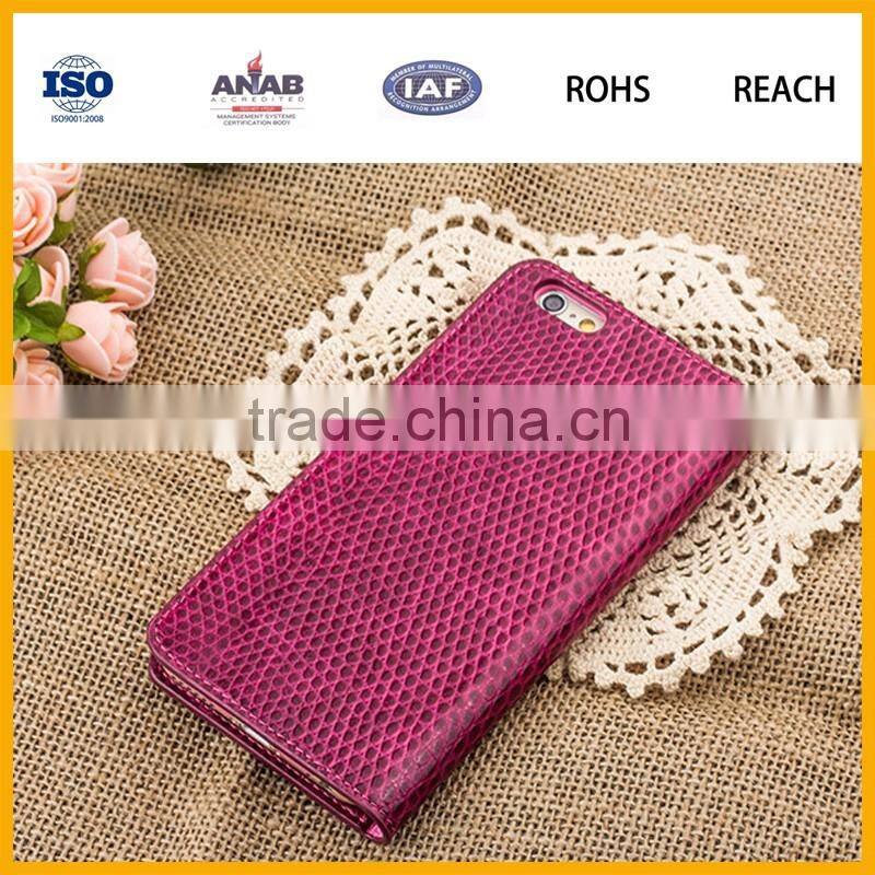 Fashion design PU leather mobile phone case for iphone 6